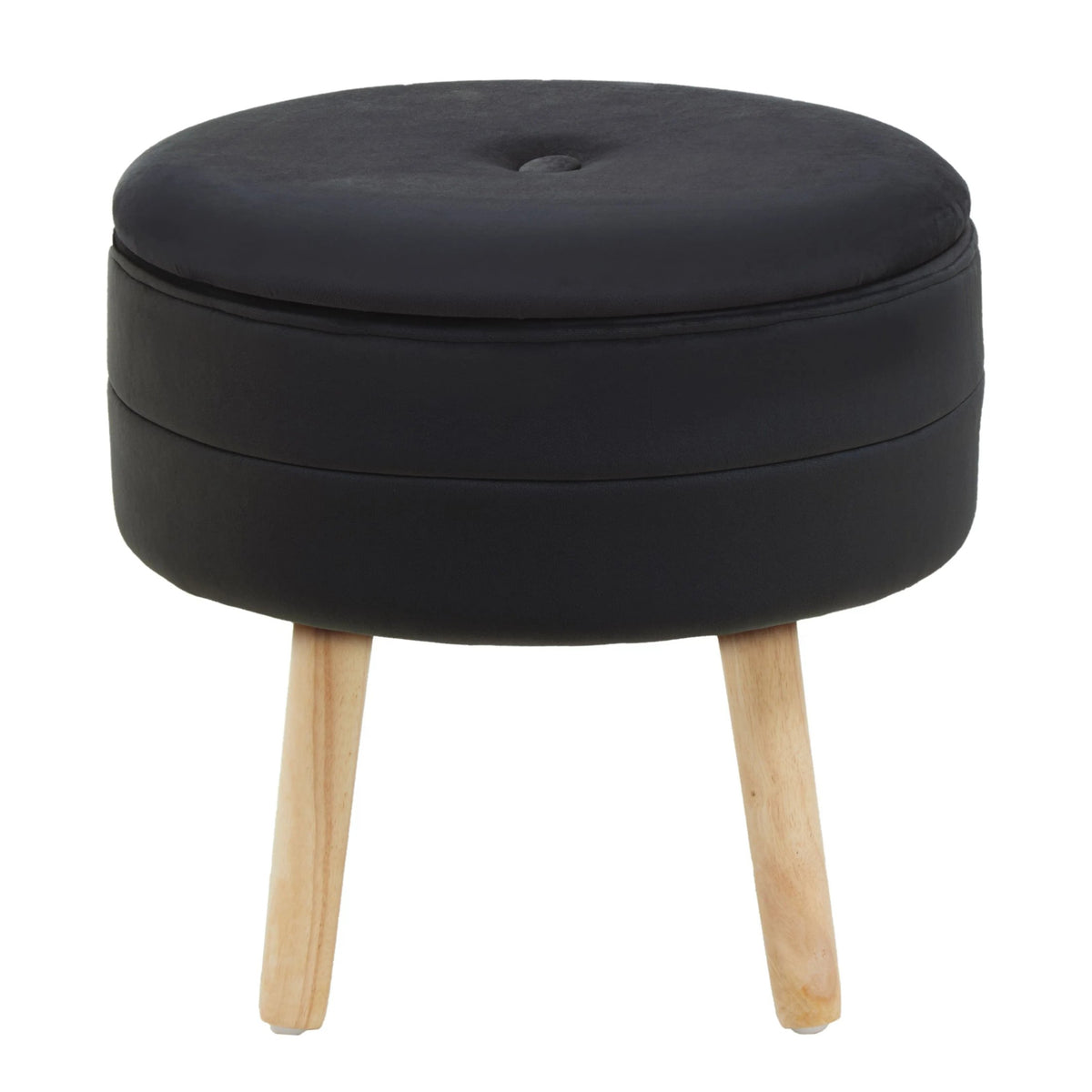 Nexelle Black Velvet Stool