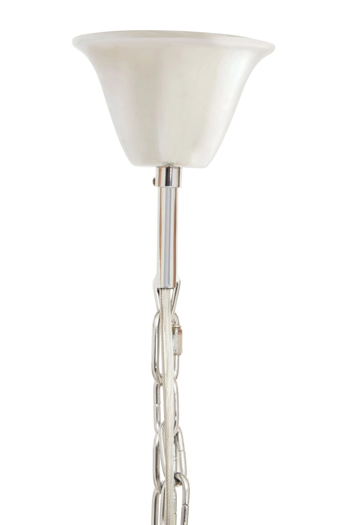 Mertona Glass Chrome Prism Light Fifteen Bulbs