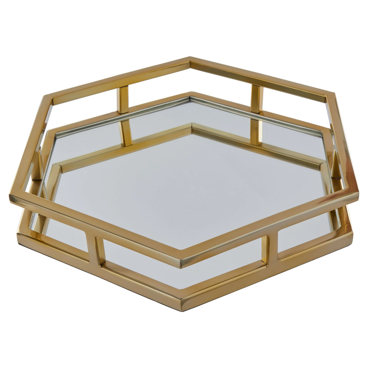 Soave Gold Hexagonal Tray image 1