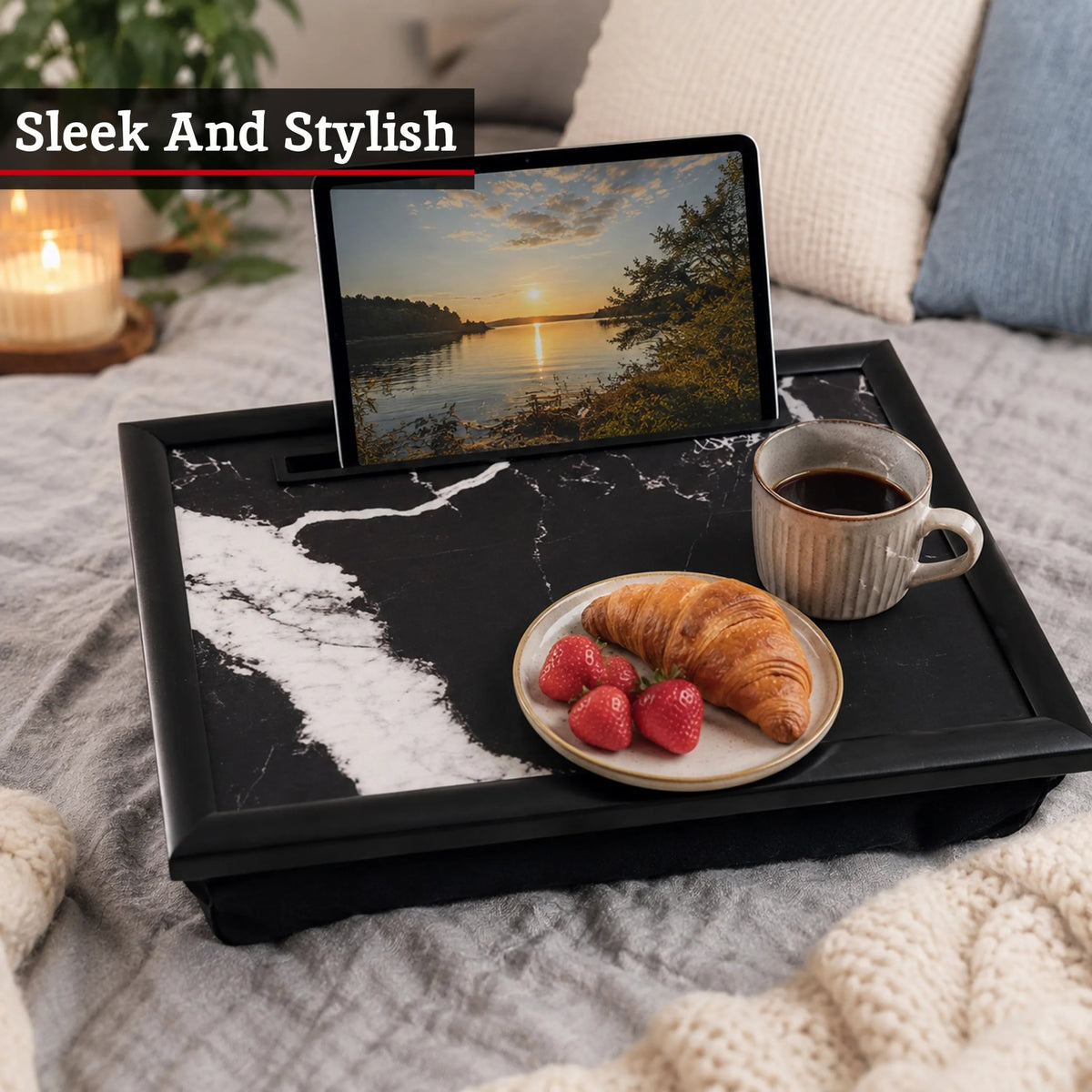 Quelwyn Marble Lap iPad Tray image 10