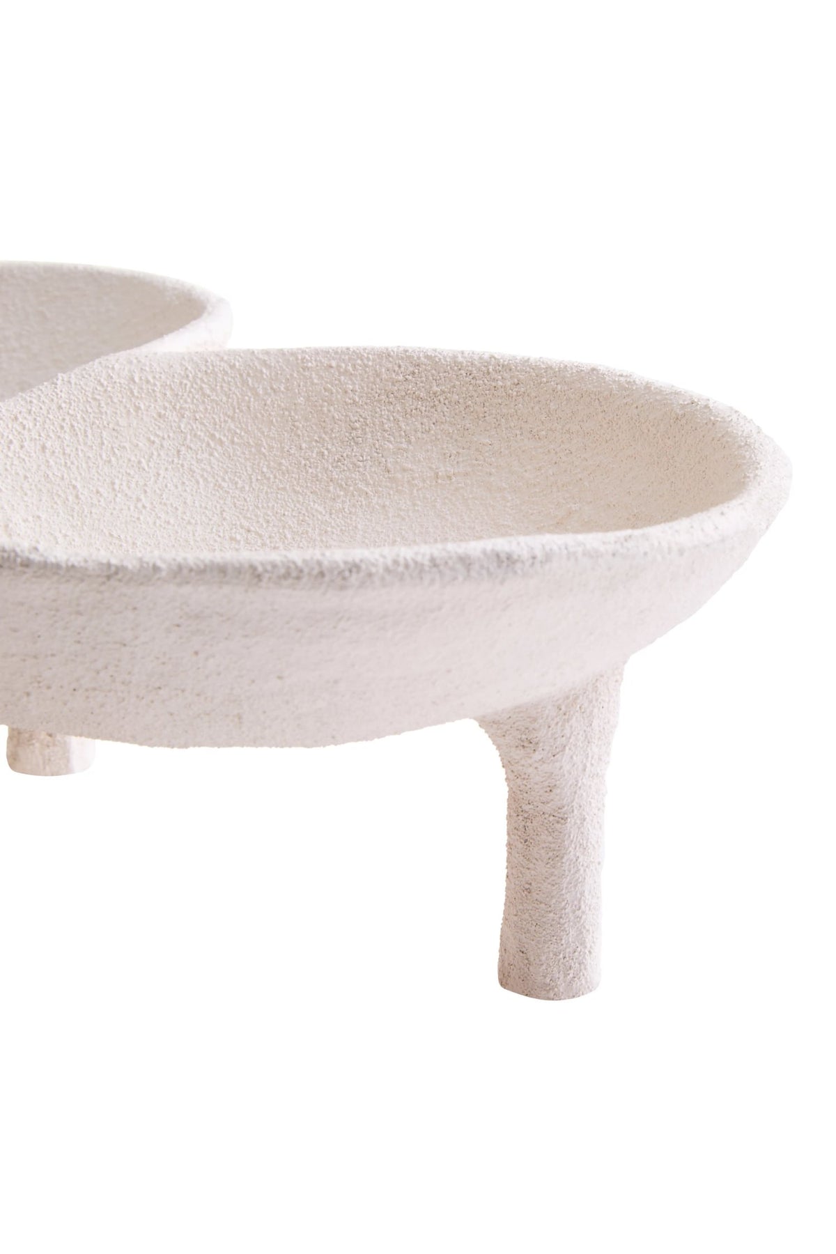 Jolath Textured White Decorative Abstract Bowl image 7