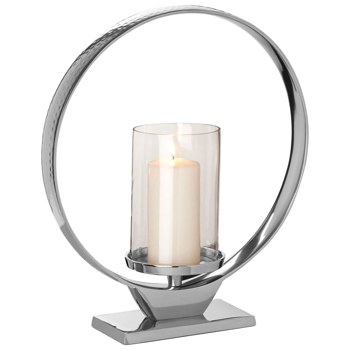 Dunstable Medium Silver Candle Holder image 4