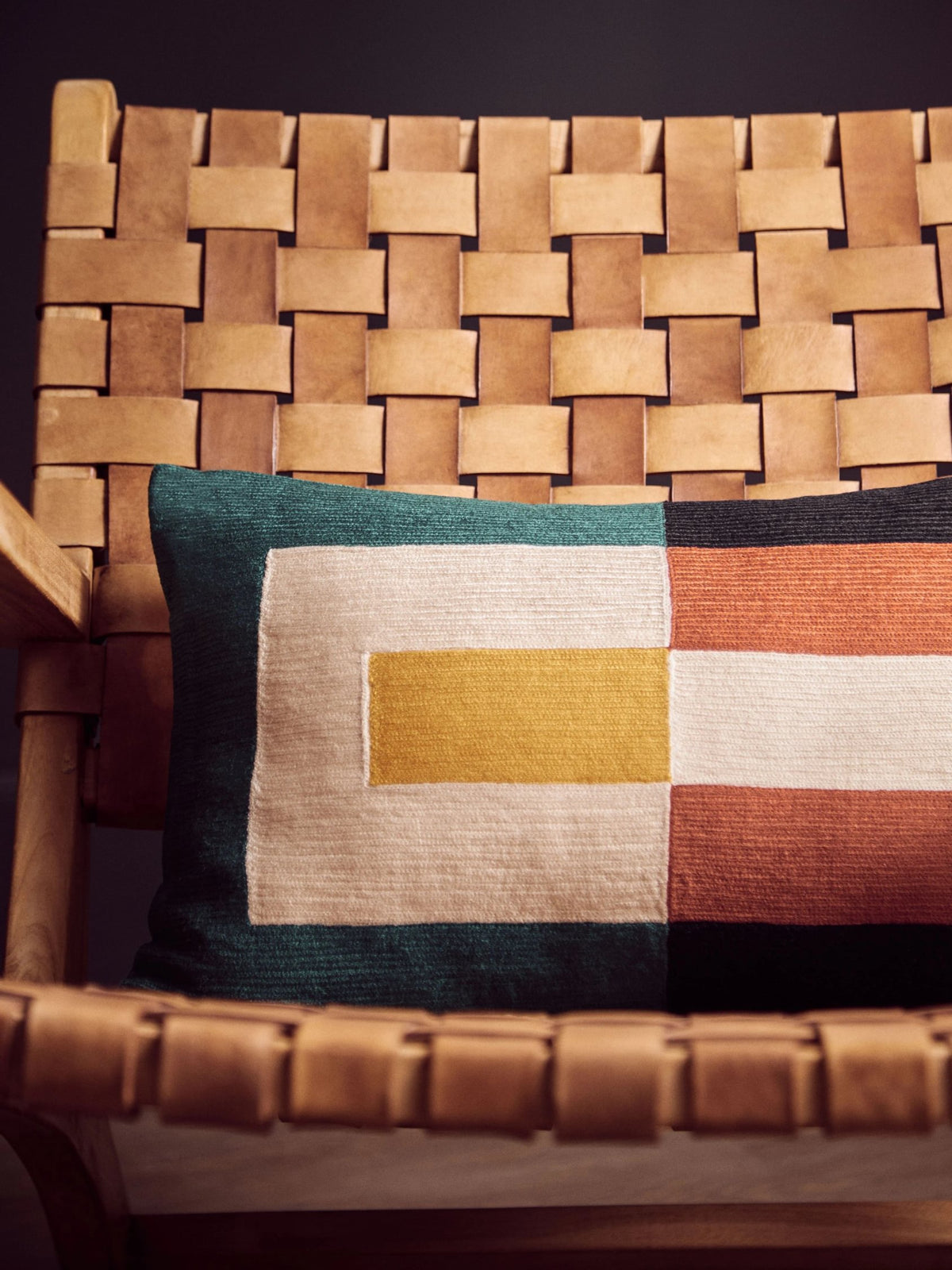 Gorizia Multi Geometric Rectangular Cushion image 4