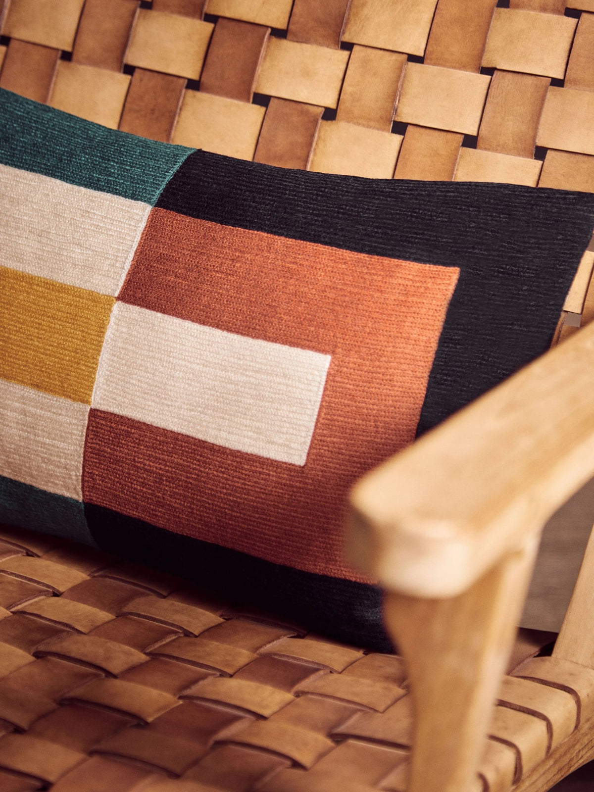 Gorizia Multi Geometric Rectangular Cushion image 5