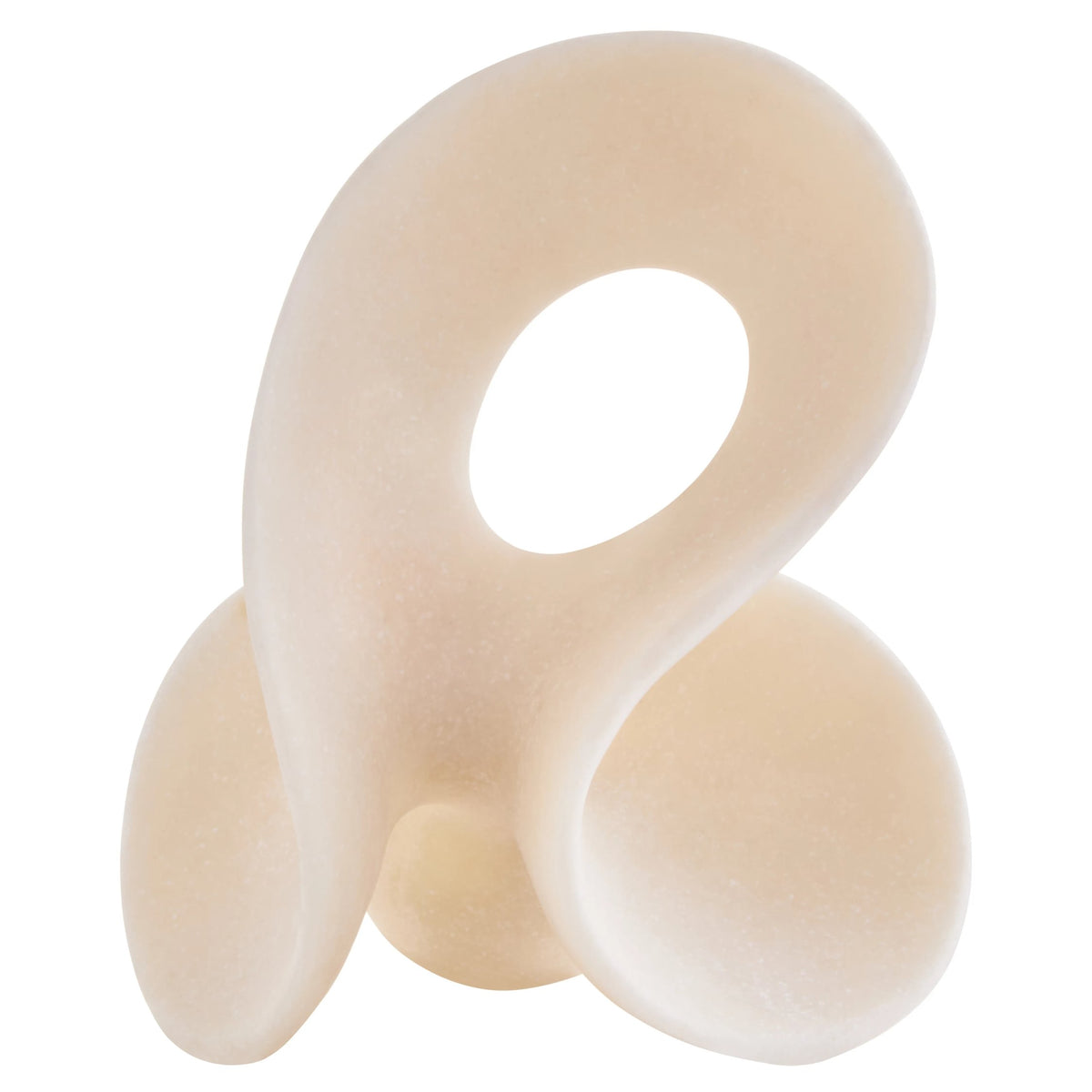 Hampstora White Marble Small Loop Sculpture image 1