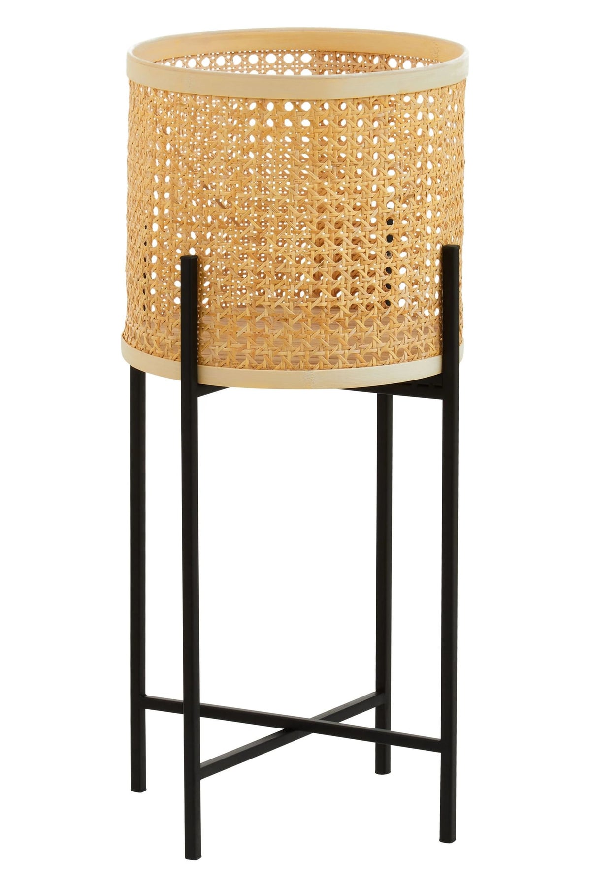 Flekkefjord Large Rattan Planter Metal Stand