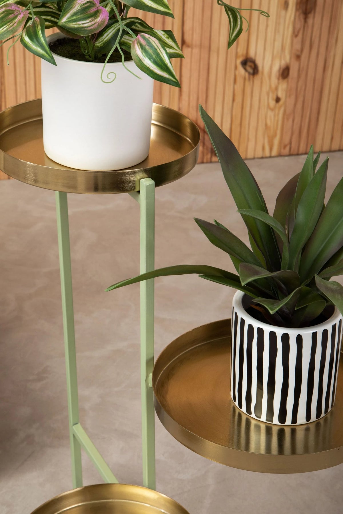 Cascina Green Gold 3-Tier Plant Stand image 10