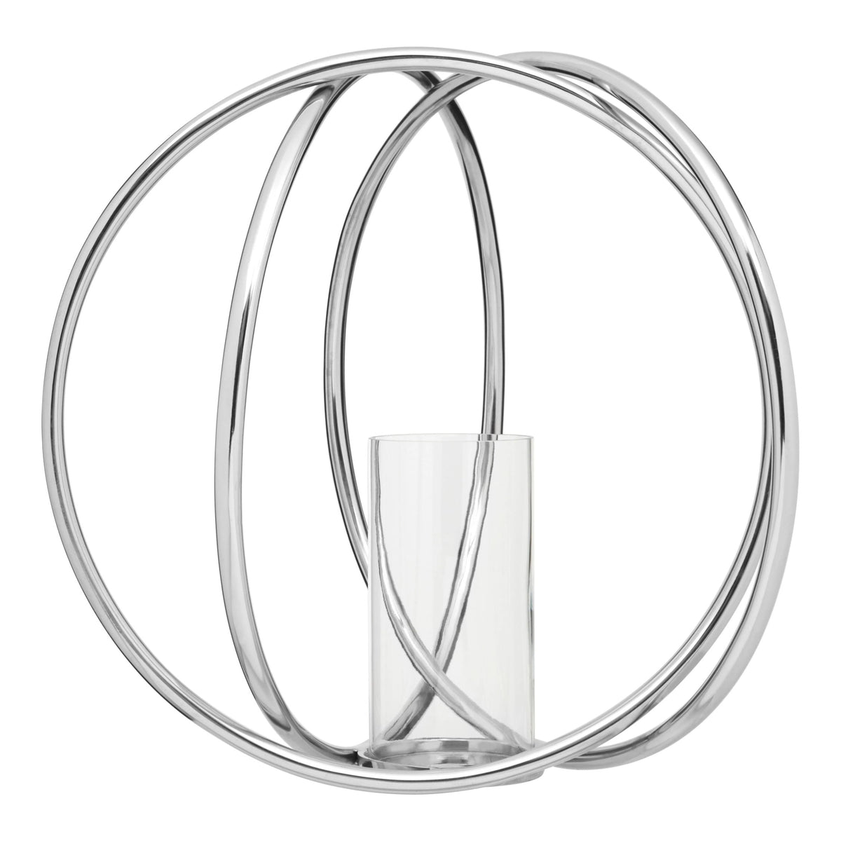 Southport Large Silver Candle Holder image 1
