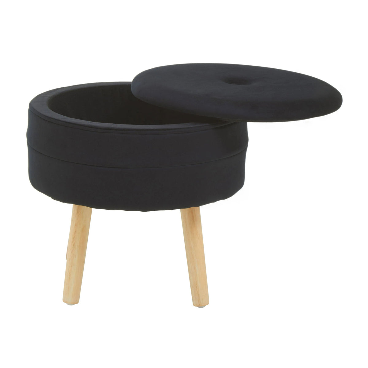 Nexelle Black Velvet Stool