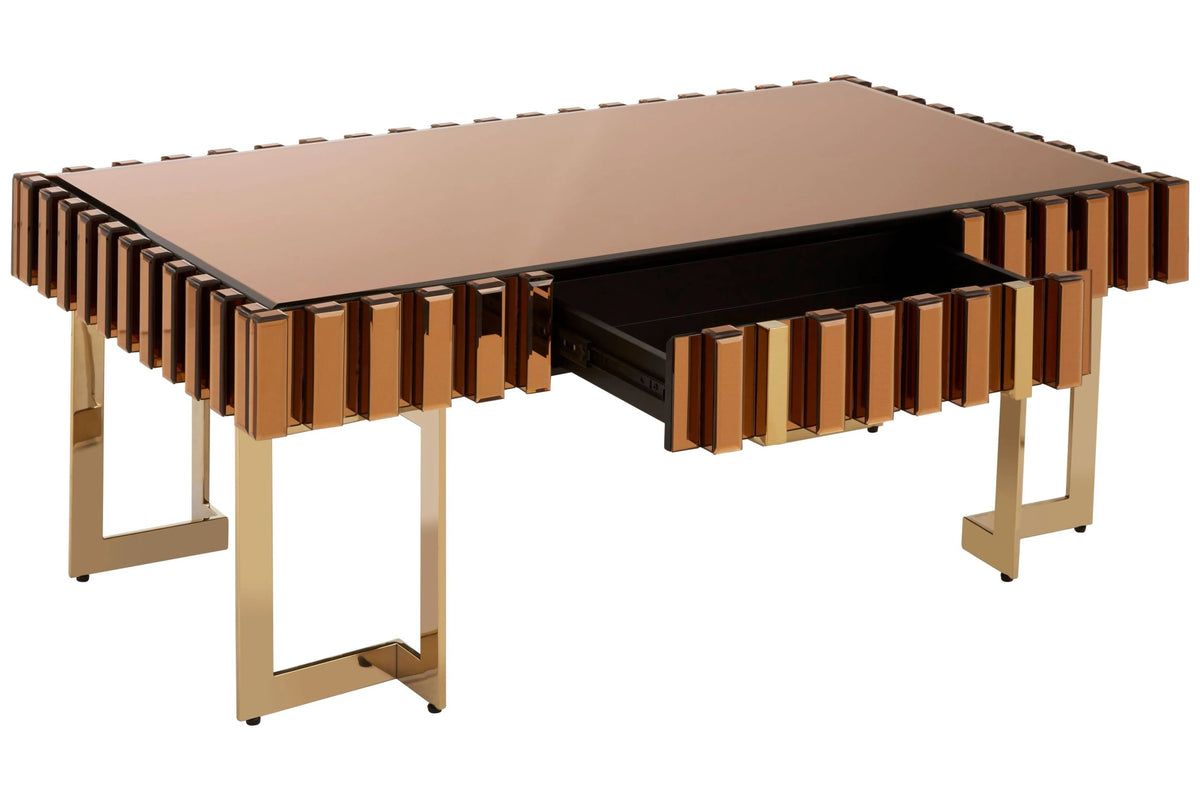 Bognor Gold Mirrored Coffee Table image 7