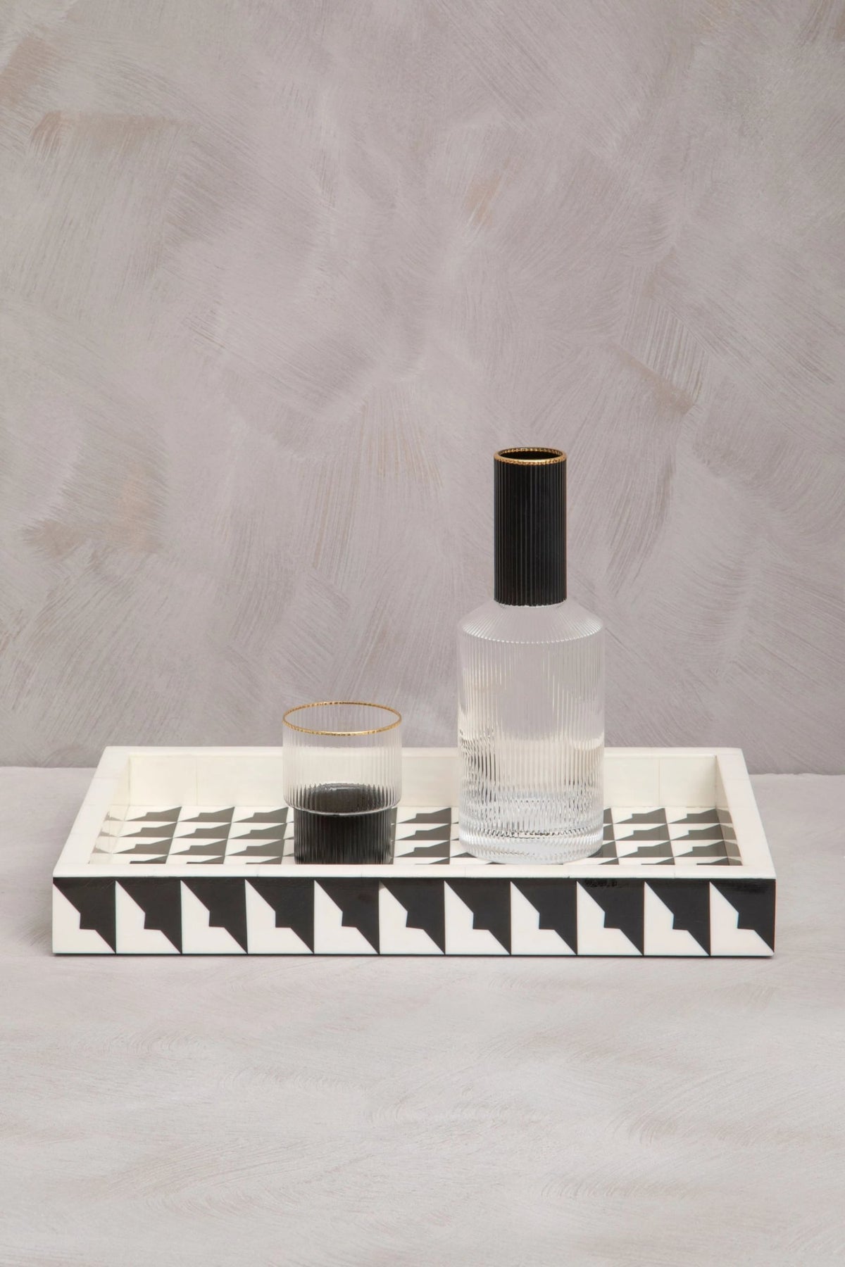 Idavik Black White Rectangular Tray image 6