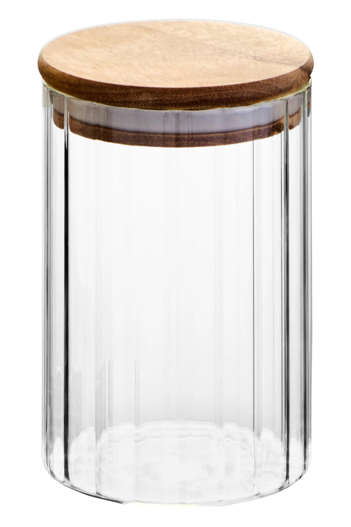 Lillevira Ribbed Acacia Jar 550ml image 1
