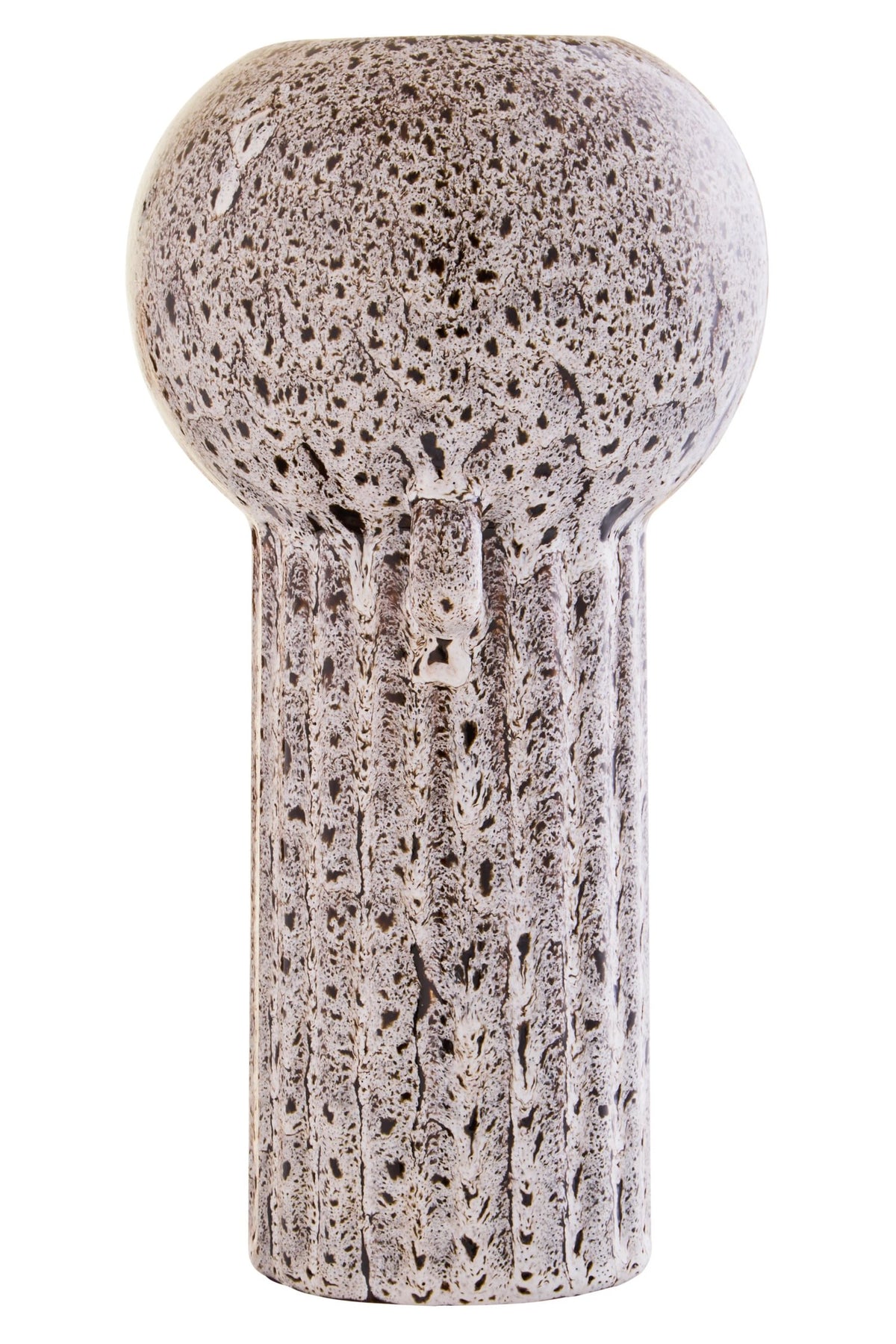 Cuorgne Speckled Brown Stoneware Large Vase image 3