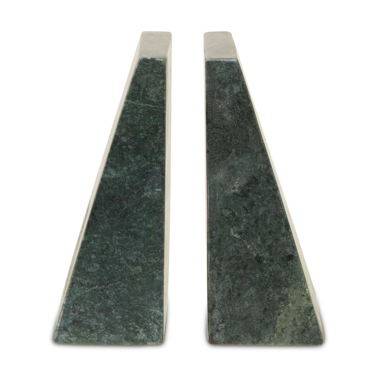 Scicli Set Green Marble Bookends image 2