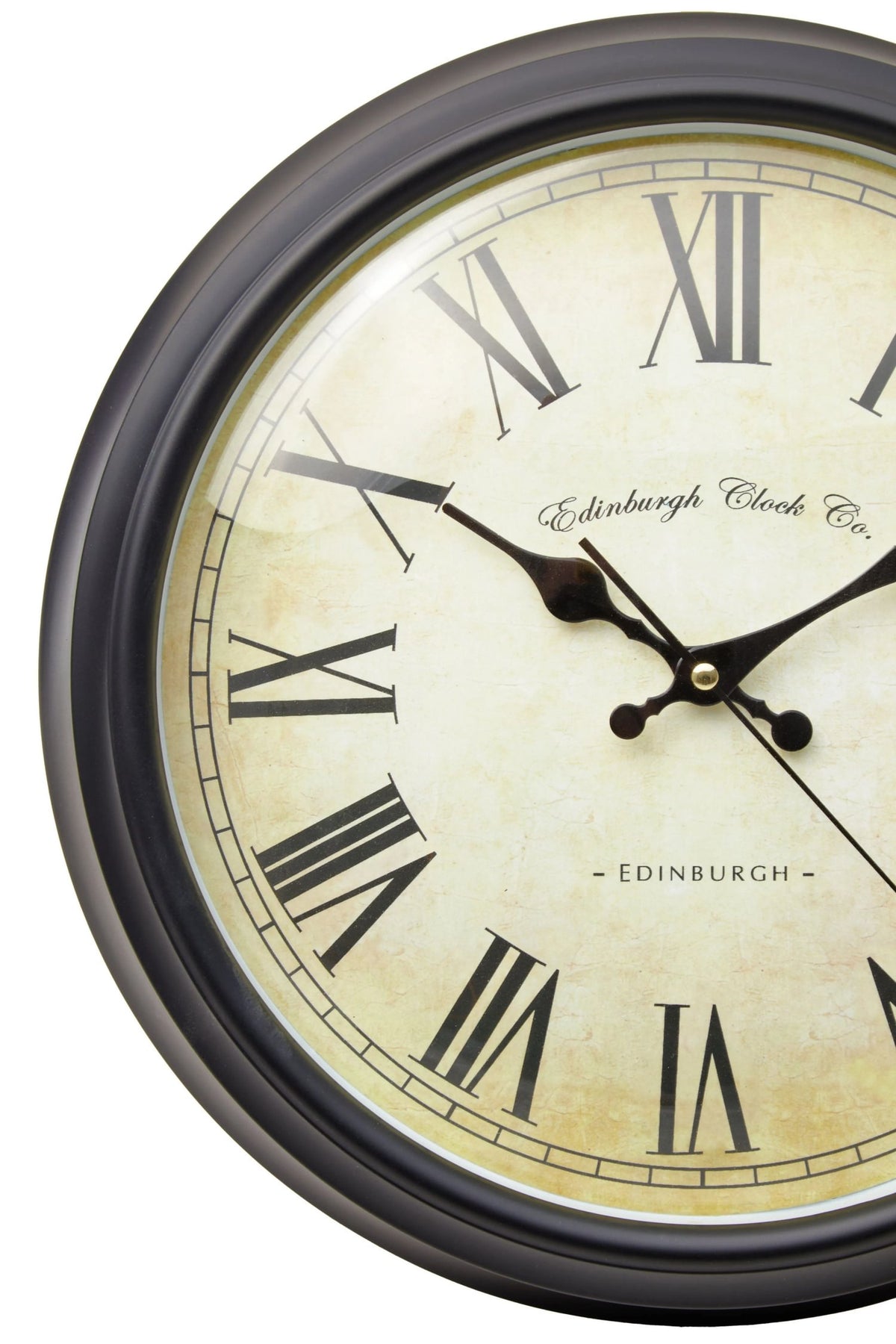 Elvvik Black Lined Rim Wall Clock