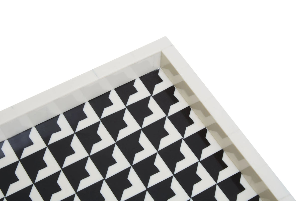 Idavik Black White Rectangular Tray image 16