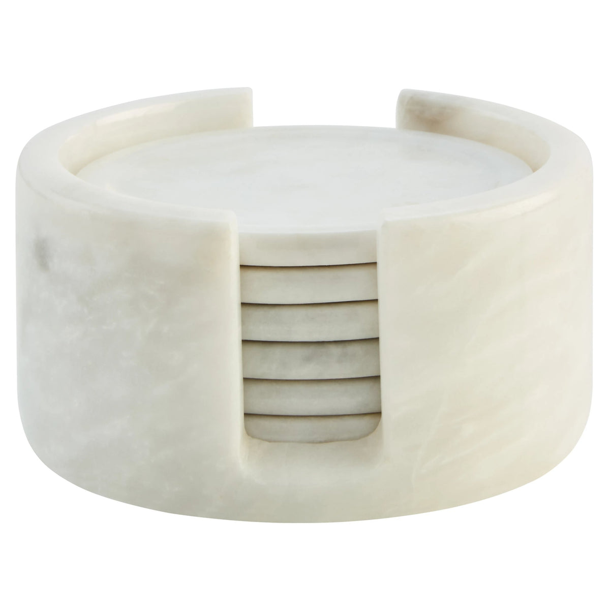 Corleone White Marble Coaster Set image 2