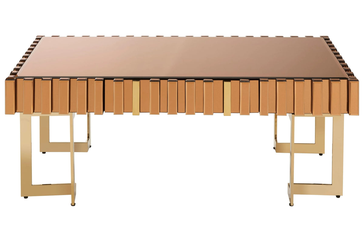 Bognor Gold Mirrored Coffee Table image 1