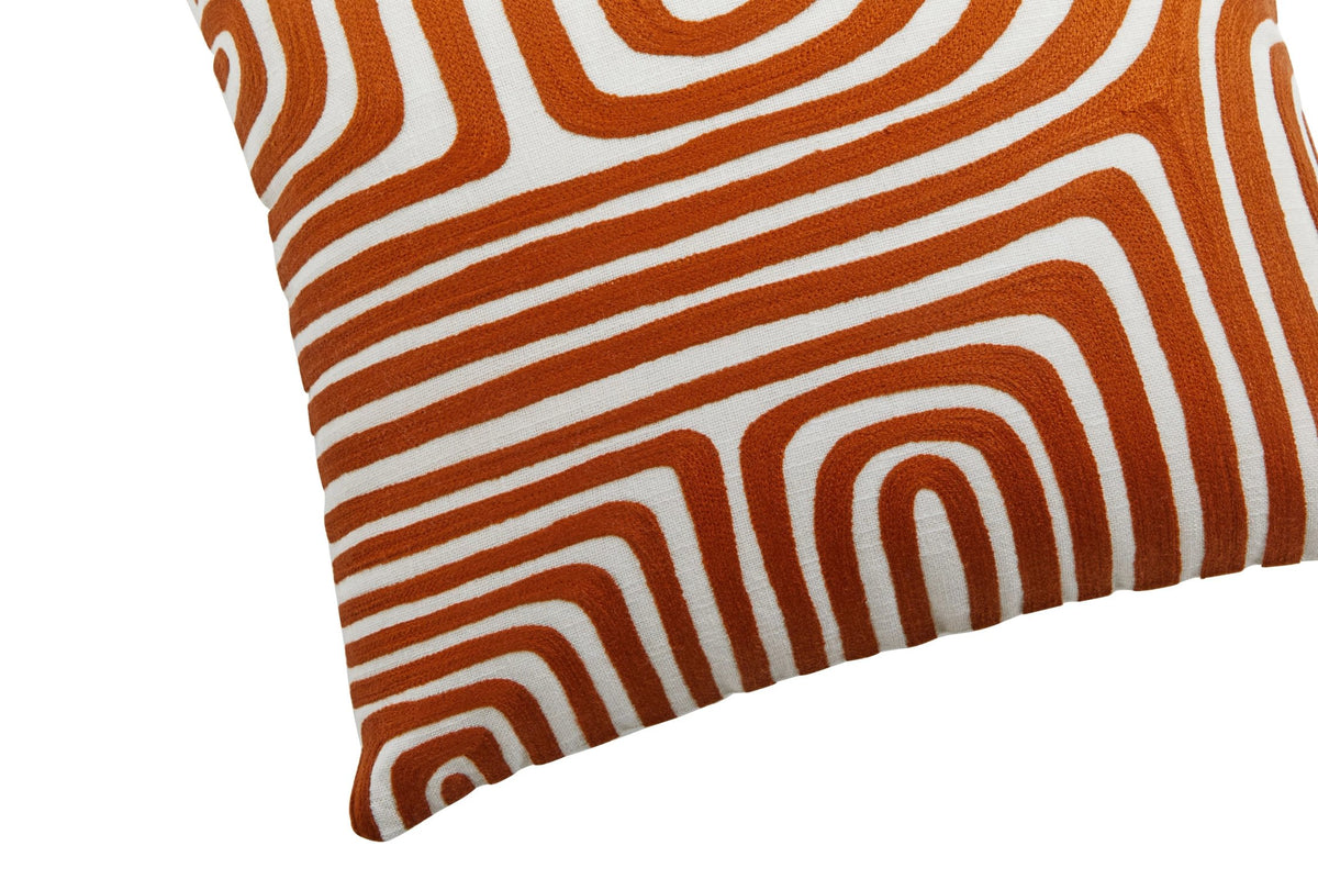 Vikervira Rust White Square Cushion image 13
