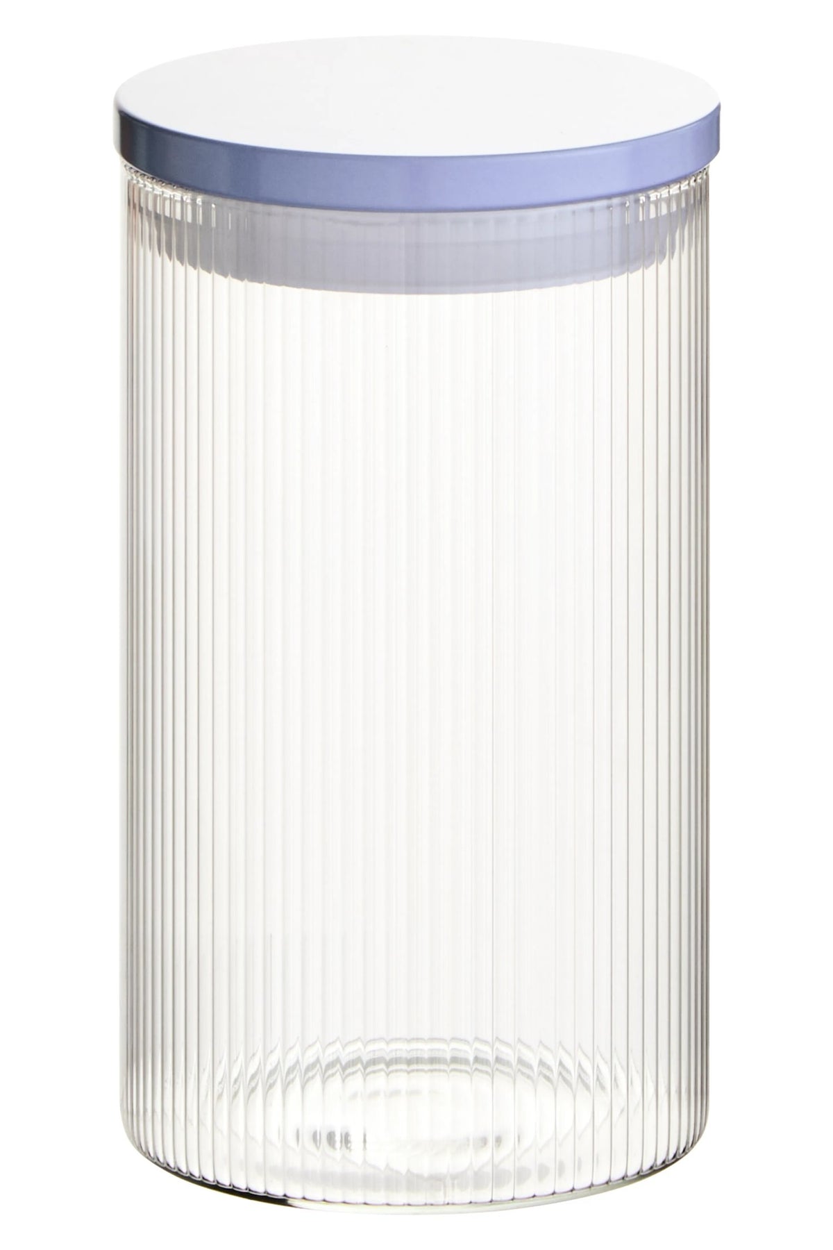 Benevento Ribbed White Jar 1000ml image 1