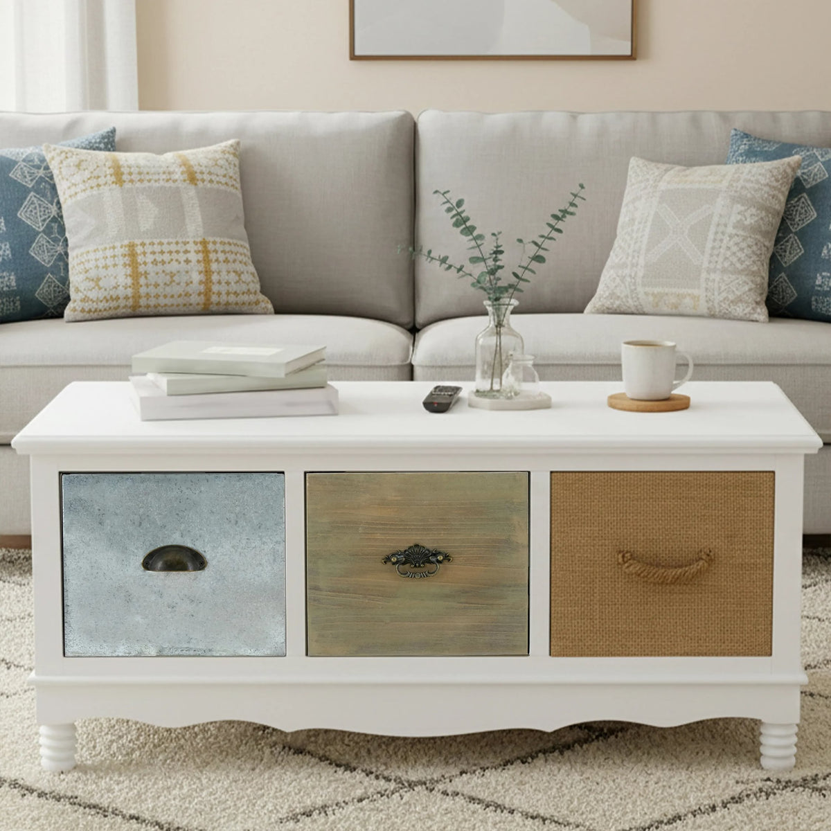 Storvik White Coffee Multicolour Table image 12