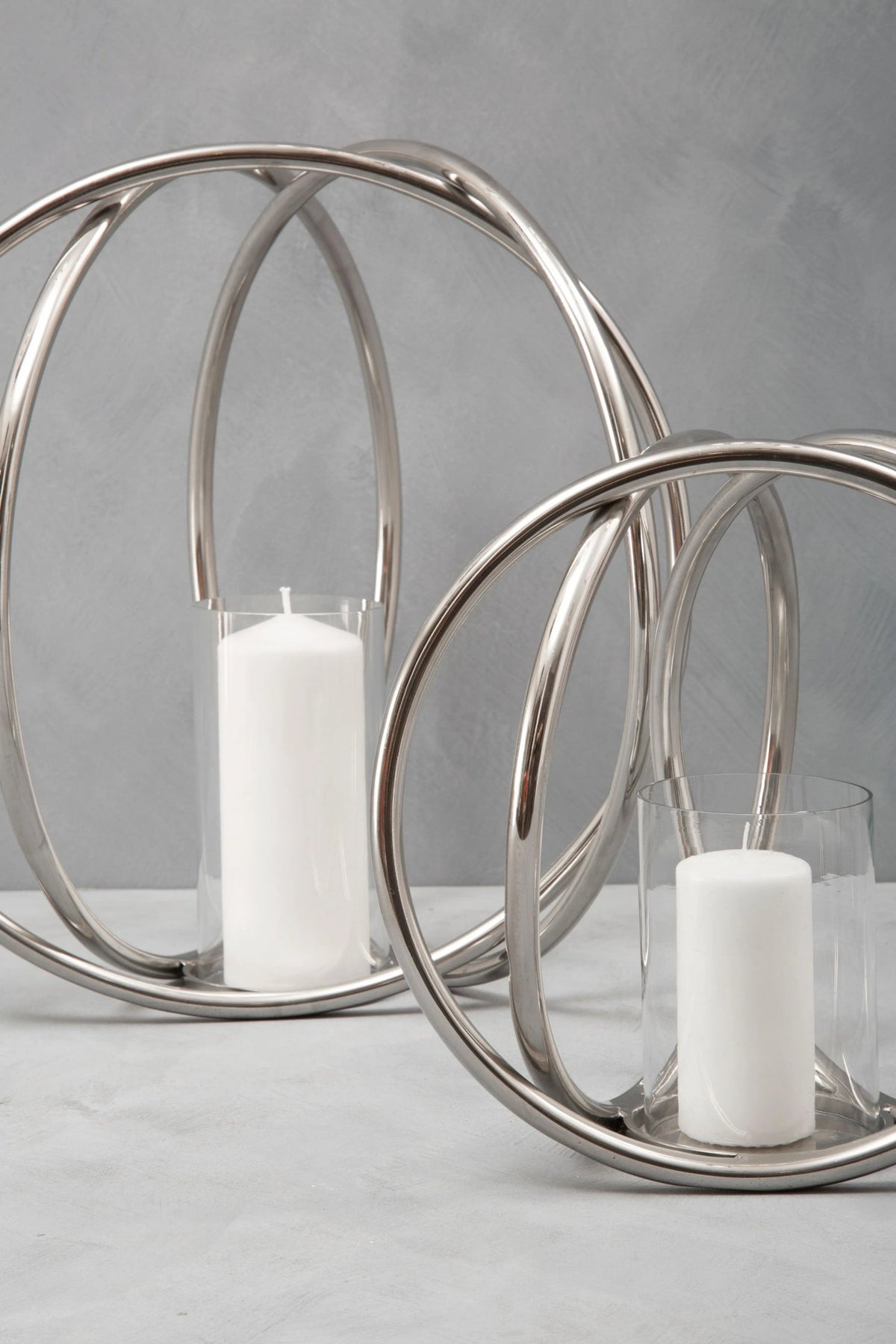 Southport Large Silver Candle Holder image 9