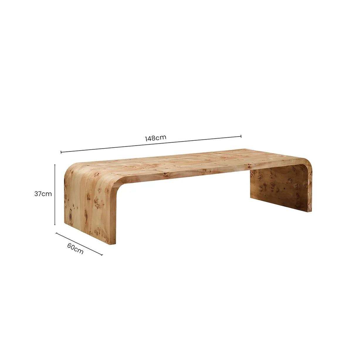 Henrik Burl Wood Coffee Table image 4