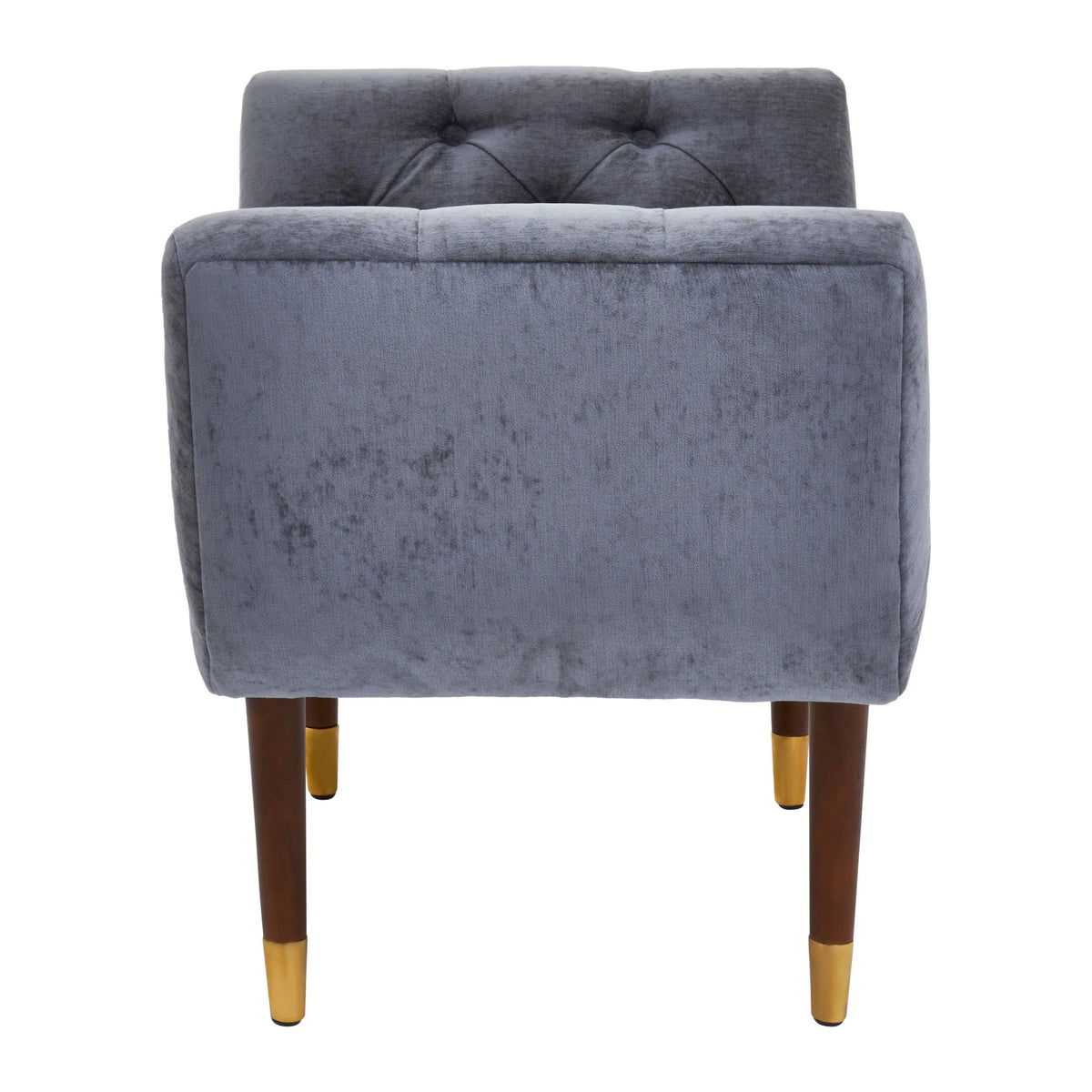 Boden Grey Chenille Stool