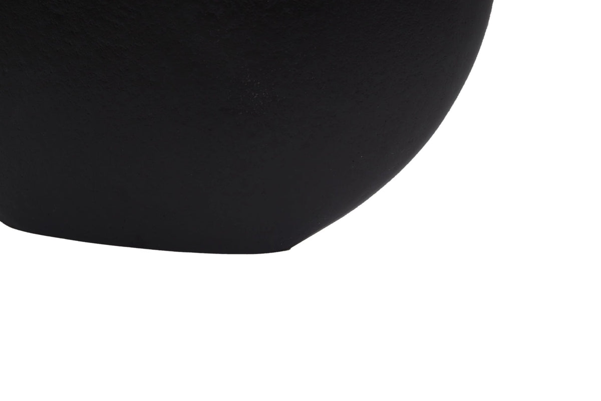 Shrewsbury Small Black Gold Round Vase