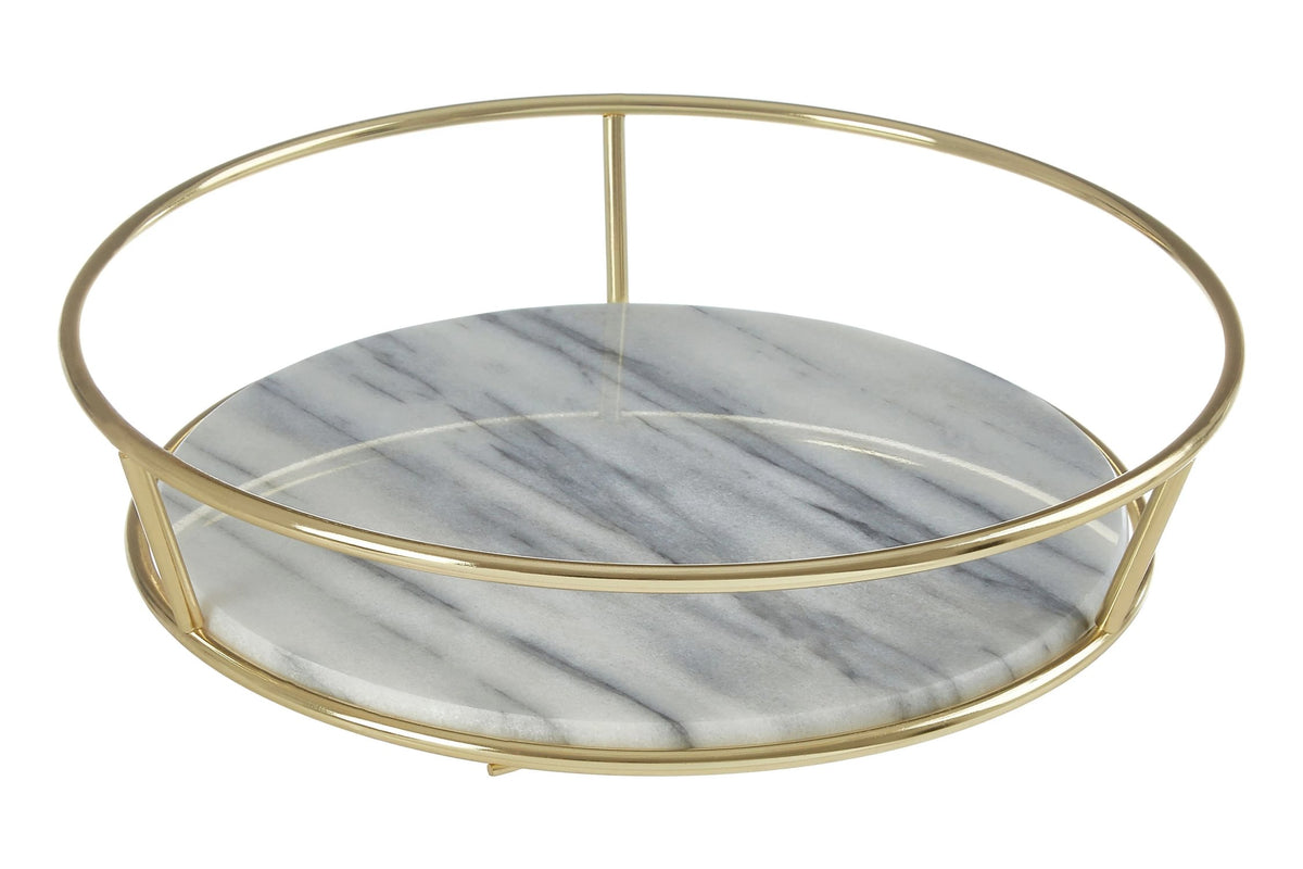 Rasvik Marble Brass Fruit Basket image 2