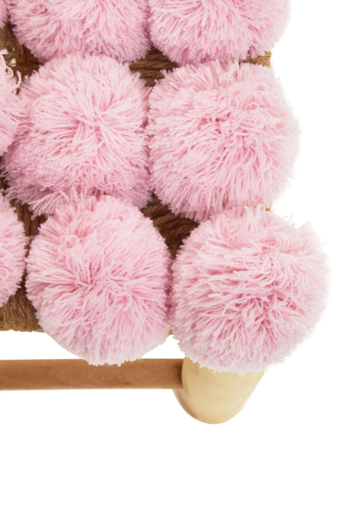 Kajvik Village Pink Pom Pom Stool