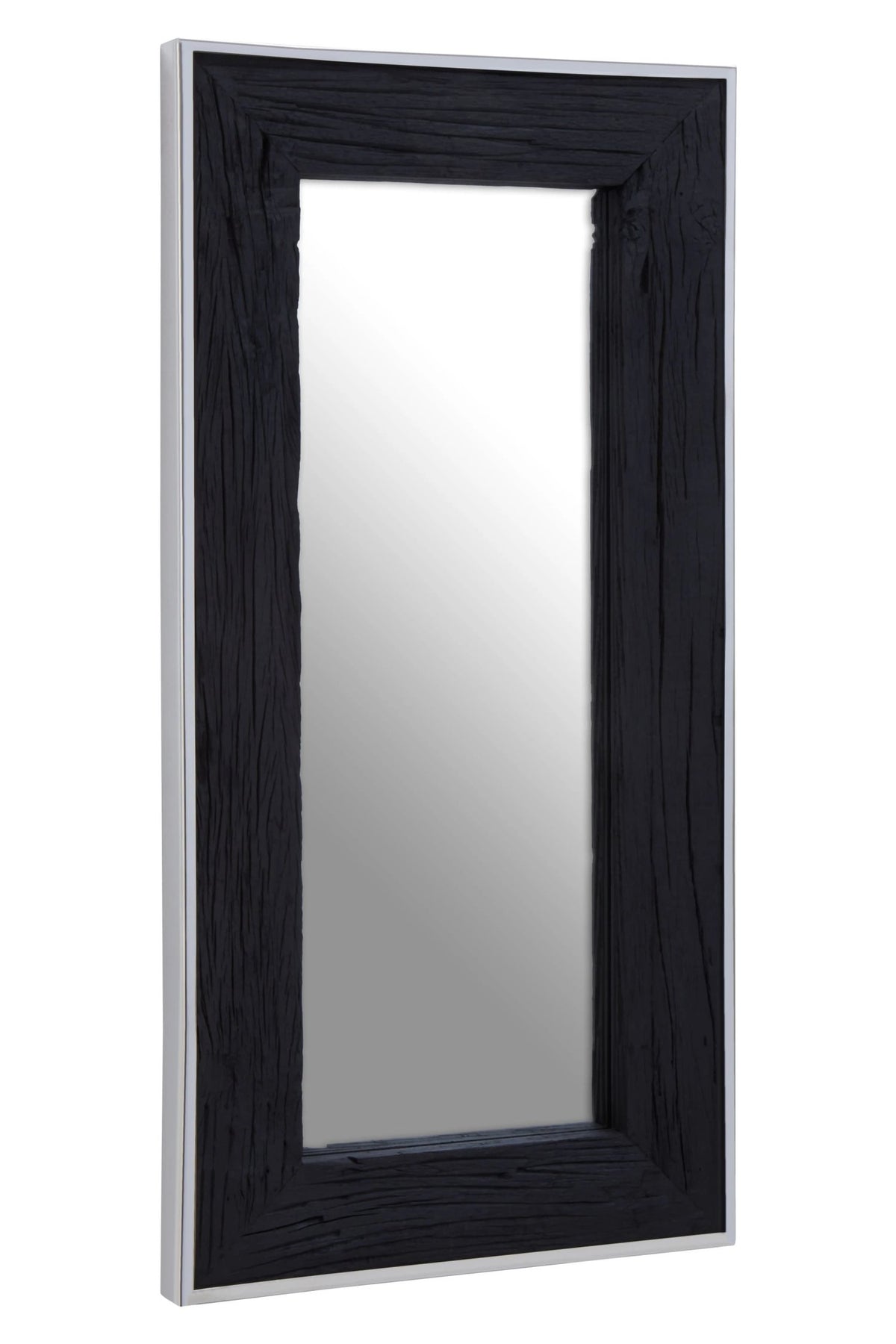 Umevik Black Recycled Rectangular Wall Mirror image 2