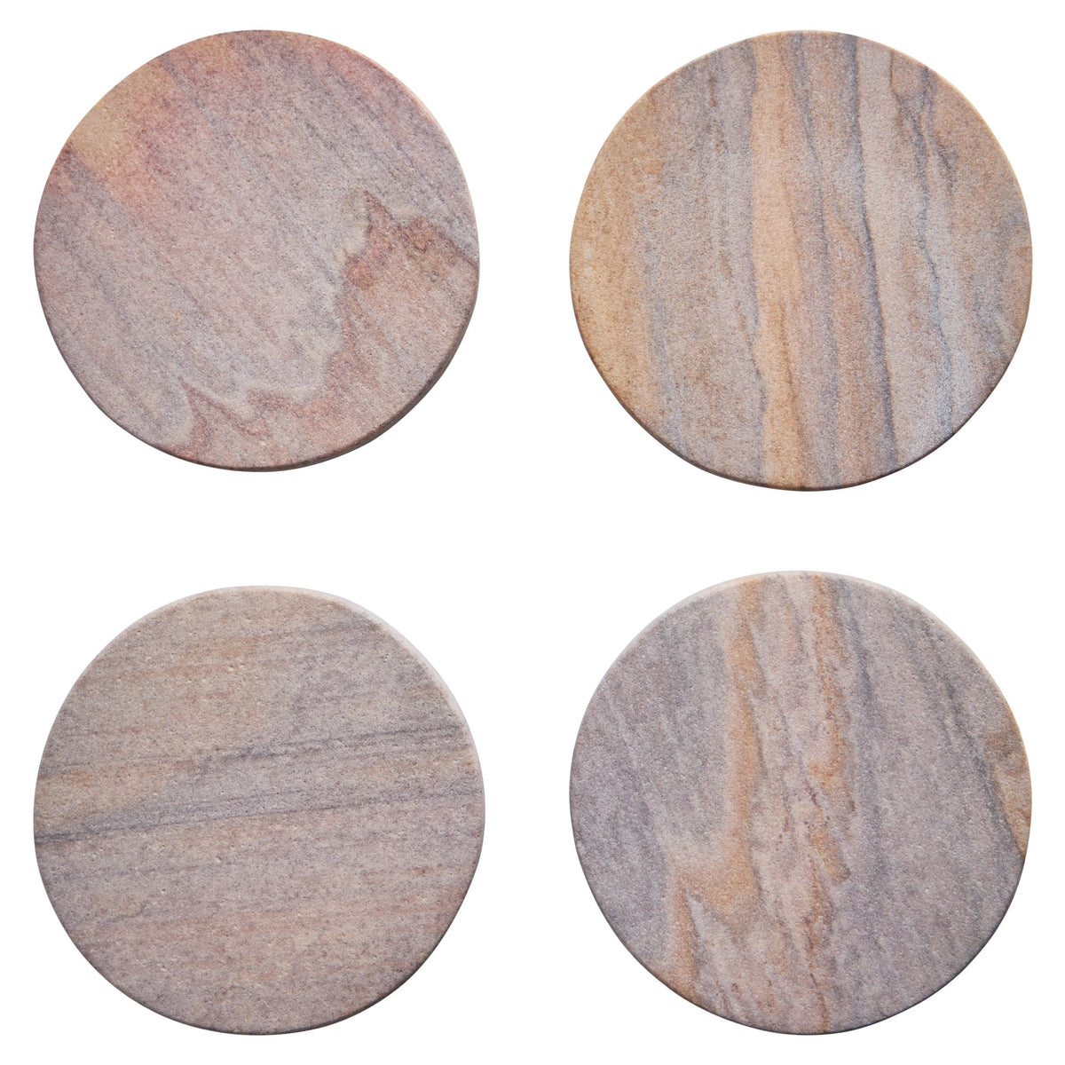 Sittingora Rainbow Sandstone of 4 Coasters image 1