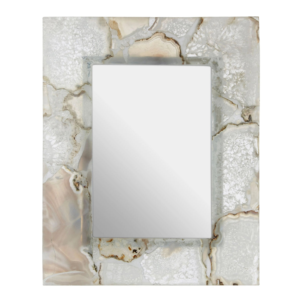 Southend White Agate 5x7 Photo Frame image 1