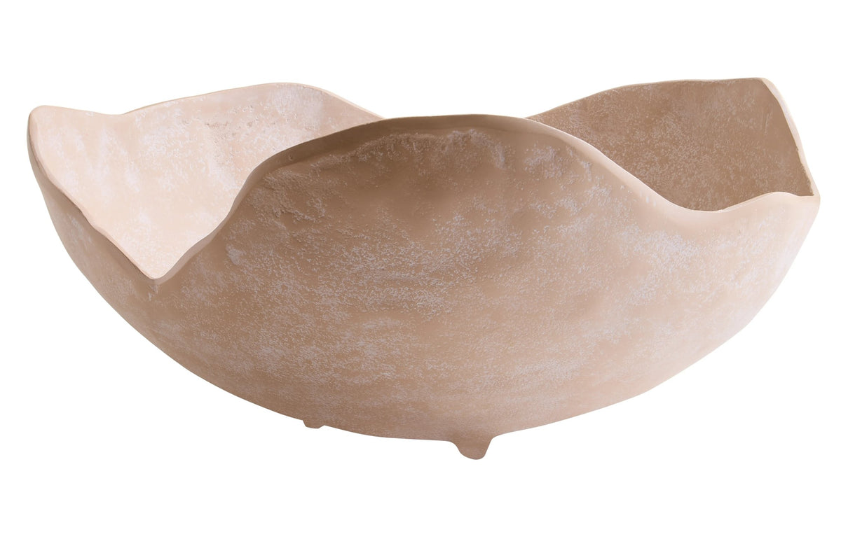Kettering Beige Whitewash Large Textured Bowl image 2