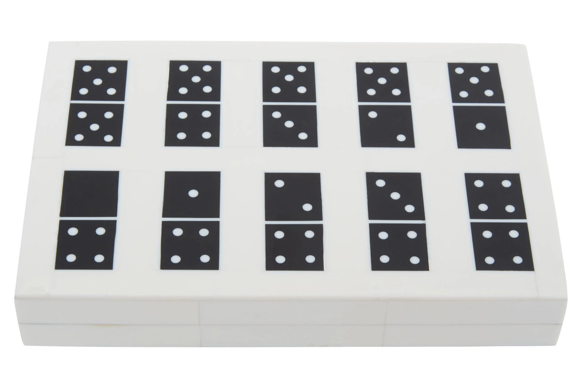 Droitwich Black White Set Domino Box image 2