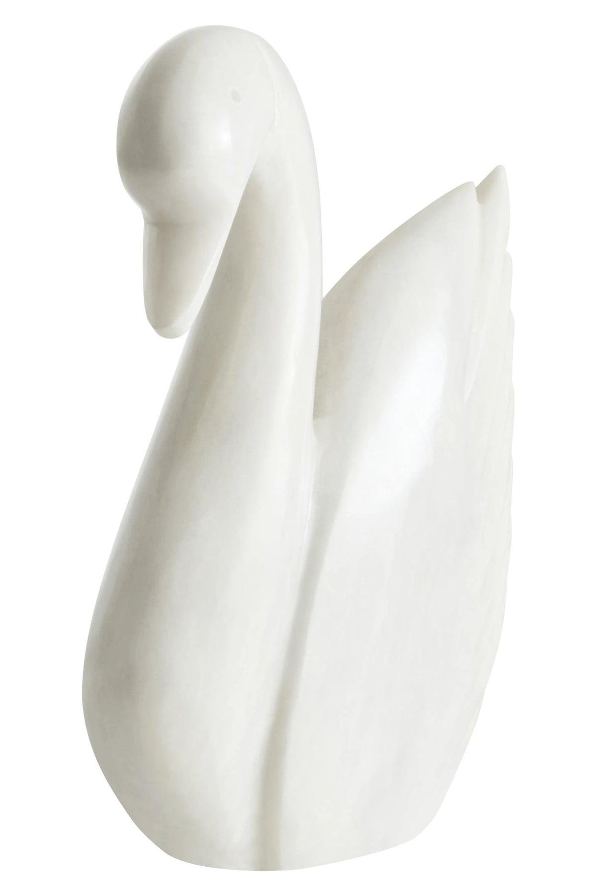 Hyvath White Marble Decorative Swan image 2