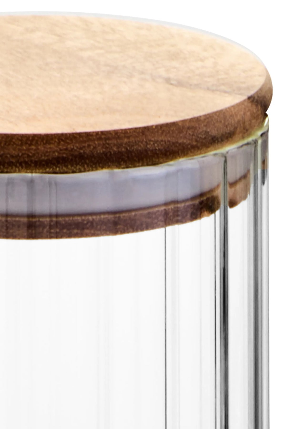 Lillevira Ribbed Acacia Jar 550ml image 2