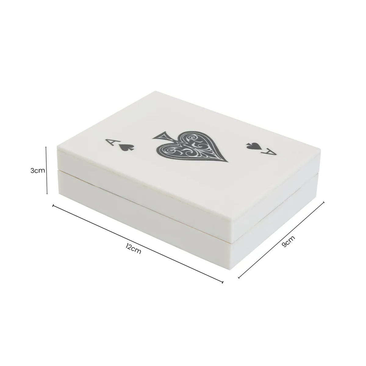 Telvora Cream Black Playing Card Box image 7