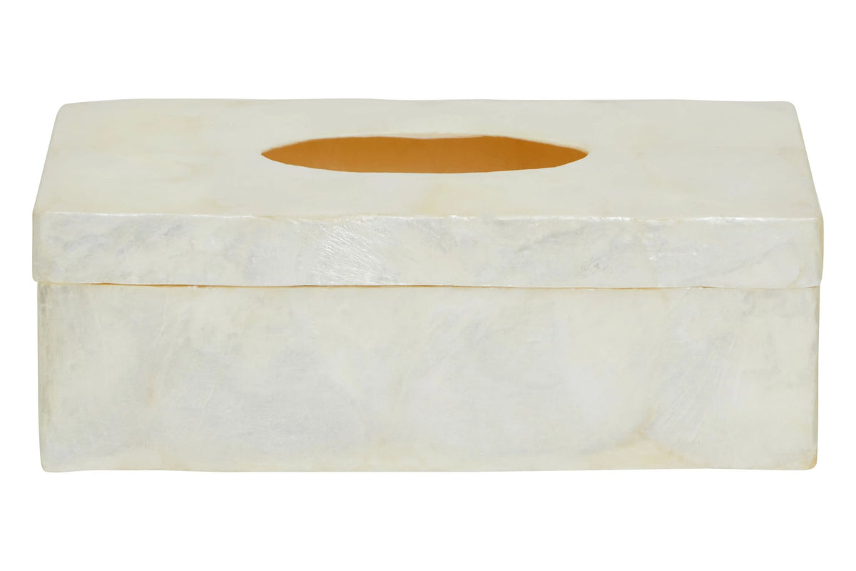 Putnora White Sea Shell Tissue Box image 1