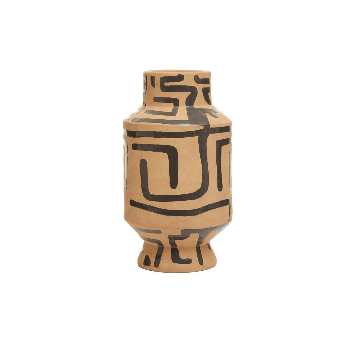 Relvyn Hand Painted Earthenware Vase — product-only view