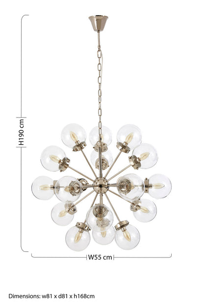 Aridora 18 Light Ceiling Light
