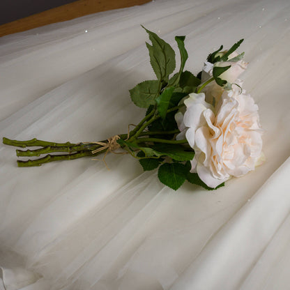 Peachy Cream Short Stem Rose Bouquet image 4