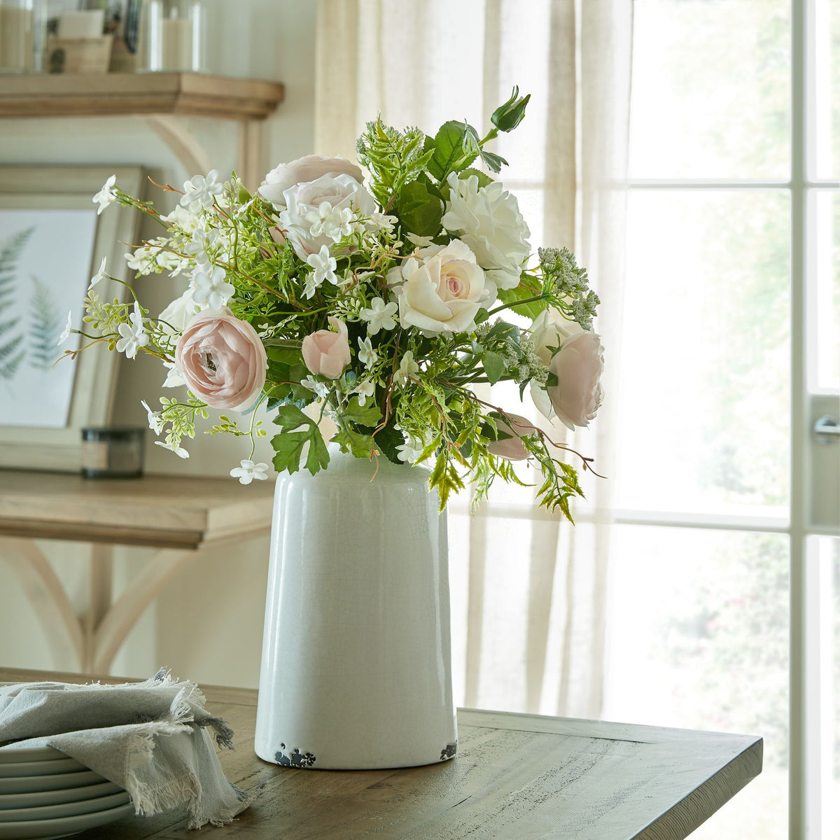 Large White Garden Rose image 3