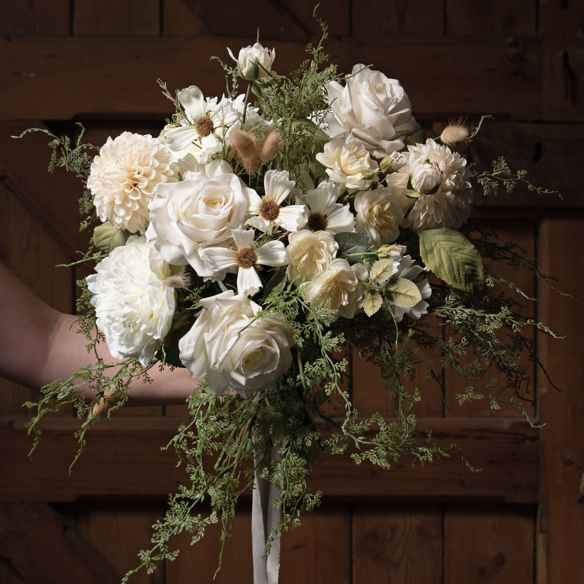 White Dahlia Stem image 4