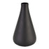 Black Tapered Tall Glass Vase