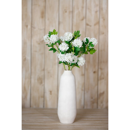 Cream Snowball Viburnum Spray image 4