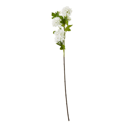 Cream Snowball Viburnum Spray image 1