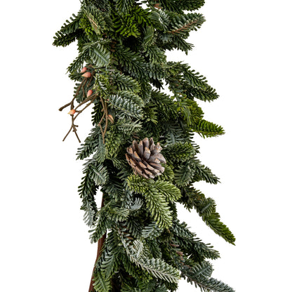 Woodland Pine Garland With Pinecones image 2