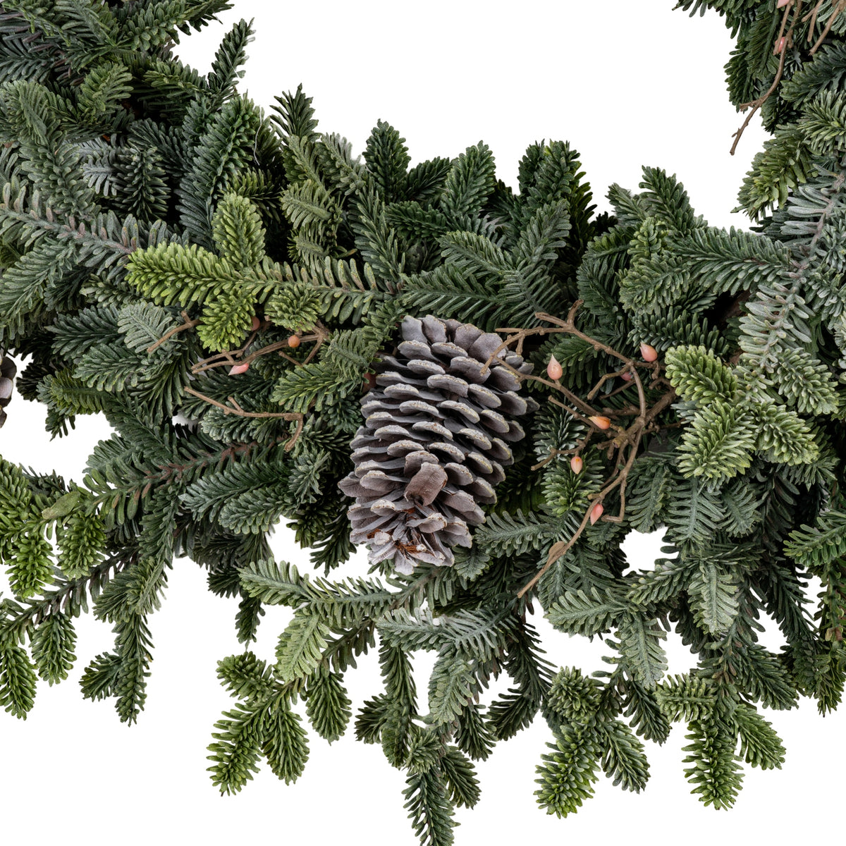 Woodland Pine Wreath With Pinecones image 2